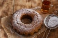 Freshly baked ring cake Royalty Free Stock Photo