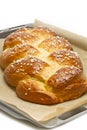 Freshly baked sweet braided bread Royalty Free Stock Photo