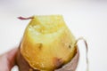Freshly baked sweet poatoes.Top view Royalty Free Stock Photo