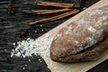 Freshly baked Traditional Italian Ciabatta bread Royalty Free Stock Photo