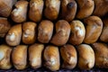 Freshly baked Turkish bread in a box Royalty Free Stock Photo