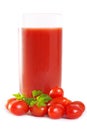 Freshly blended tomato juice