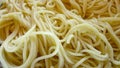 Freshly boiled pasta, raw spaghetti closeup view Royalty Free Stock Photo