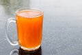 Freshly brewed black tea in glass mug, popularly known as Teh O in Malaysia Royalty Free Stock Photo