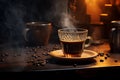 Freshly brewed coffee Authentic Simple living Royalty Free Stock Photo