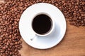 Freshly brewed espresso closeup Royalty Free Stock Photo