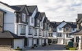 Freshly build townhomes in beautifull row Royalty Free Stock Photo
