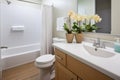 freshly cleaned bathroom in a shared apartment