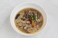 Freshly cooked Filipino dish called Batchoy Royalty Free Stock Photo