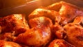 Freshly cooked at home chicken legs Royalty Free Stock Photo