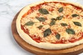 Freshly cooked Margharita Pizza Royalty Free Stock Photo