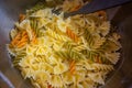 Freshly cooked pasta in a bowl.. Royalty Free Stock Photo
