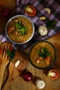 Freshly cooked or sauted monggo beans on a bowl