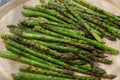 Freshly cooked espartos or asparagus