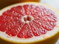 Freshly cut grapefruit half Royalty Free Stock Photo