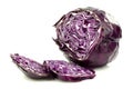 Freshly cut red cabbage Royalty Free Stock Photo