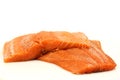 Freshly cut salmon fillets Royalty Free Stock Photo