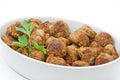 Freshly fried meat balls Royalty Free Stock Photo