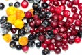 Freshly frozen berries for cooking food or drink.