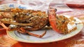 Freshly grilled Lobster on Union Island in the Tobago Cays of Saint Vincent and the Grenadines, Caribbean.