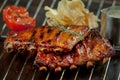 Freshly grilled ribs Royalty Free Stock Photo