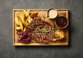 freshly grilled steak Royalty Free Stock Photo