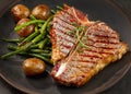 Freshly grilled T bone steak Royalty Free Stock Photo