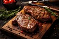 Freshly grilled Tomahawk steak