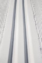 Freshly Groomed Cross Country Ski Tracks Royalty Free Stock Photo