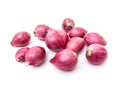 shallots placed on a white background Royalty Free Stock Photo