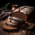 freshly of homemade sliced rye bread 3 Royalty Free Stock Photo