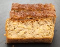 freshly made apple loaf cake