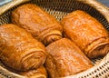 Freshly made breads croissant Royalty Free Stock Photo