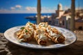Cannoli Elegance: Sicilian Gastronomy Against Coastal Beauty