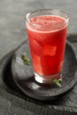 Freshly made iced watermelon drink Royalty Free Stock Photo