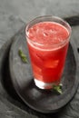 Freshly made iced watermelon drink Royalty Free Stock Photo