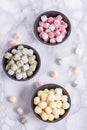 Freshly made Italian gnocchi with copy space Royalty Free Stock Photo