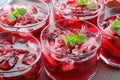 Freshly made summer red berries juice Royalty Free Stock Photo