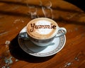 Freshly made yummie cappuccino Royalty Free Stock Photo