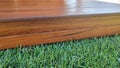 Freshly oiled Australian spotted Gum timber