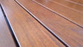 Freshly oiled Australian spotted Gum timber