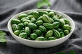 Freshly picked Cucamelon in white bowl. vegetable healthy food