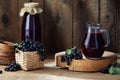 Homemade Black Currant Juice Royalty Free Stock Photo