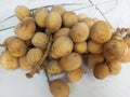 freshly picked langsat fruit Royalty Free Stock Photo