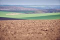 Freshly Plowed Field In Spring Ready For Cultivation Royalty Free Stock Photo