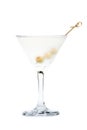 Classic martini with olives Royalty Free Stock Photo