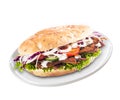 Freshly prepared healthy doner Royalty Free Stock Photo