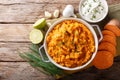 Freshly prepared mashed sweet potatoes with herbs, garlic and li Royalty Free Stock Photo