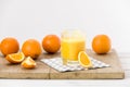 Freshly prepared orange juice Royalty Free Stock Photo