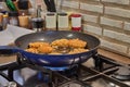 Delicious Swan Cutlets Being Fried in Home Kitchen Frying Pan